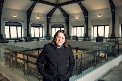 Jane Ginsburg, abogada estadounidense, el día 14 en la Casa de las Alhajas en Madrid, tras participar en unas jornadas organizadas por la SGAE.