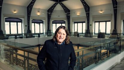 Jane Ginsburg, abogada estadounidense, el día 14 en la Casa de las Alhajas en Madrid, tras participar en unas jornadas organizadas por la SGAE.