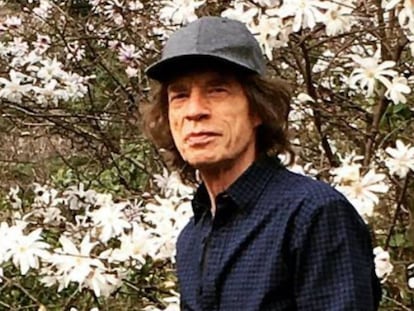 El cantante Mick Jagger, en una foto de su cuenta de Instagram.