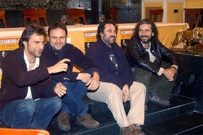 Alberto San Juan, Juan Cavestany, Andrés Lima y Guillermo Toledo (de izquierda a derecha).