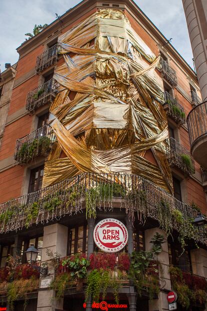 Aspecto de la fachada de la tienda de Etnia en el Born barcelonés.