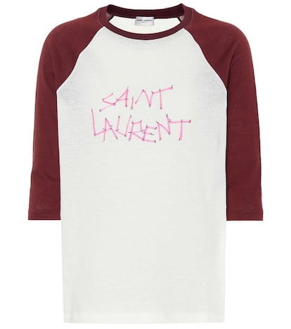 Camiseta de algodón de Saint Laurent (390 €).