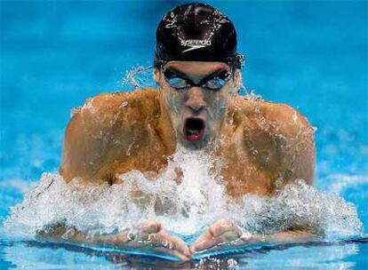 Phelps, durante la prueba de estilos
