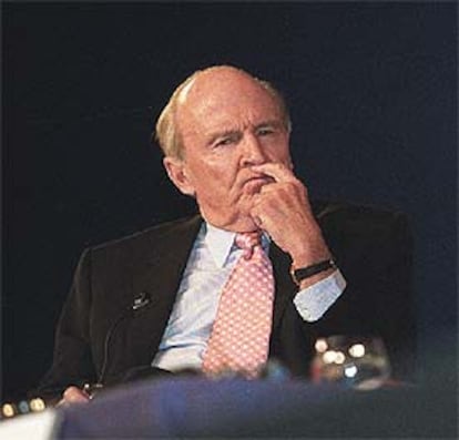 Jack Welch durante su intervención el pasado jueves en <i>Expomanagement</i>.