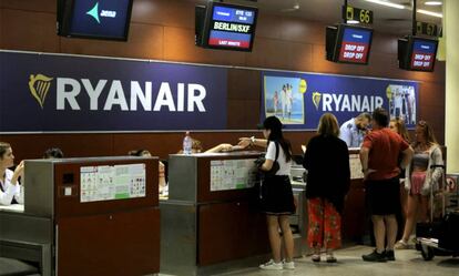 Huelga de Ryanair en el aeropuerto de Barcelona.