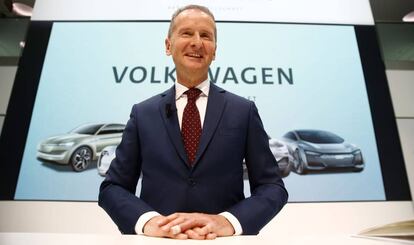 El presidente de Grupo Volkswagen, Herbert Diess, en abril del año pasado.