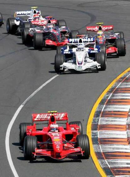 Fernando Alonso, en un momento de la carrera.