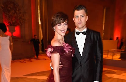Scarlett Johansson y Colin Jost en la gala del MET, el pasado mes de mayo.