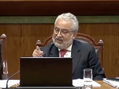 Luis Hermosilla en el Congreso de Chile, en noviembre de 2019.