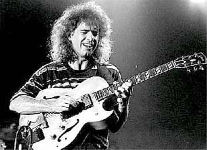 Pat Metheny, en una actuación en Vitoria.