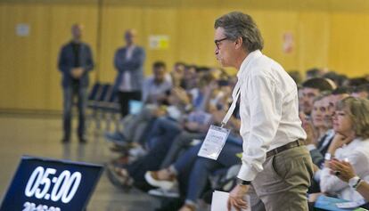 Artur Mas, en el congreso fundacional del nuevo partido.