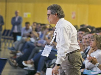 Artur Mas, en el congreso fundacional del nuevo partido.