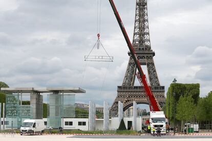 Trabajos de preparaci&oacute;n en Par&iacute;s para albergar la Eurocopa 2016