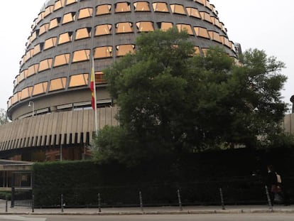 Fachada del Tribunal Constitucional, ubicado en Madrid.