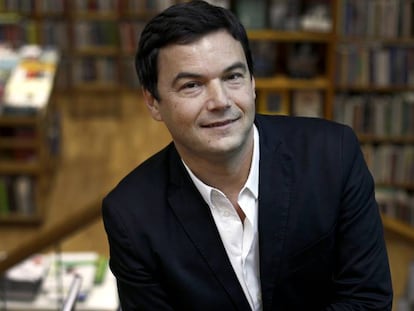 Thomas Piketty, em uma livraria de Madri em 2016.