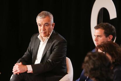 Luis Garicano, junto a Albert Rivera en un acto de Ciudadanos.