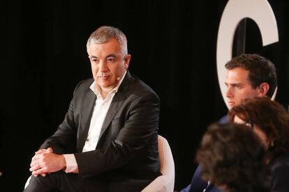 Luis Garicano, junto a Albert Rivera en un acto de Ciudadanos. 