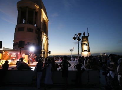 Terraza del Círculo de Bellas Artes, donde se representa <i>La Noche Bárbara</i>.