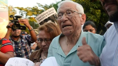 Former Minister of Defense José Guillermo García, another of those accused of the murder.