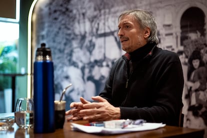 Máximo Carlos Kirchner, durante la entrevista.