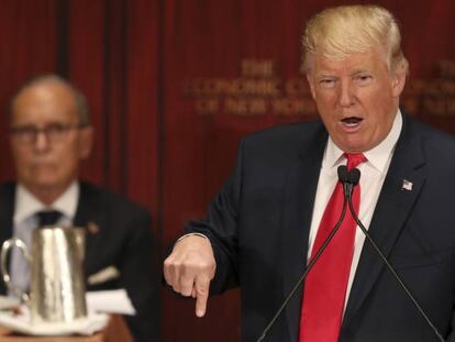 Donald Trump en el Economic Club of New York