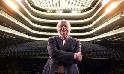 Lorin Maazel, en el Palau de les Arts de Valencia, de cuya orquesta asumi&oacute; la direcci&oacute;n en 2006.