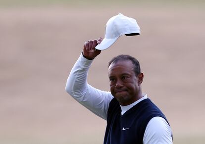 Tiger Woods, al final de la ronda.