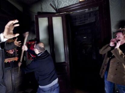 Waxing cinematical: The crew of horror movie Wax film a scene in the Museu de Cera, on La Rambla in Barcelona