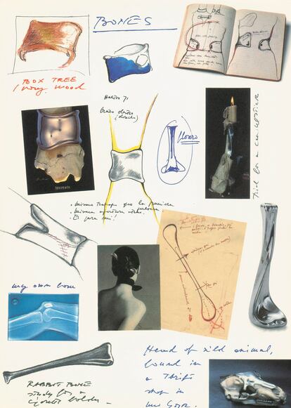 Boceto de Elsa Peretti Imagen del Catálogo de 1990 Elsa Peretti: Fifteen of My Fifty with Tiffany.