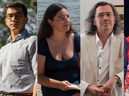 Desde la izquierda: Orlando Mondragón, Begoña M. Rueda, Fernando Beltrán y Ioana Gruia.