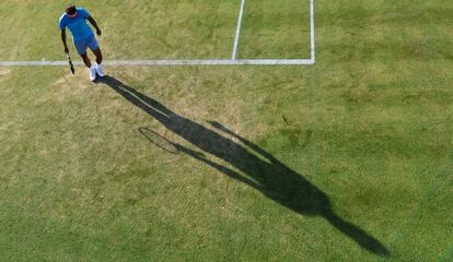 Nadal, durante un partido en el torneo de Queen's.