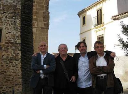 Los cuatro cocineros en Cáceres. Toño Pérez, Juan Mari Arzak, Michel Bras y Olivier Roellinger
