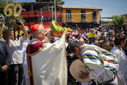 Robert Francis Prevost, participa en las celebraciones para conmemorar el 60.º aniversario de la fundación de la Diócesis de Chiclayo, el 10 de agosto de 2024. 