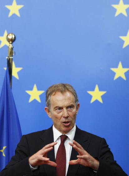 Tony Blair, en una cumbre europea celebrada en Bruselas en agosto de 2008.