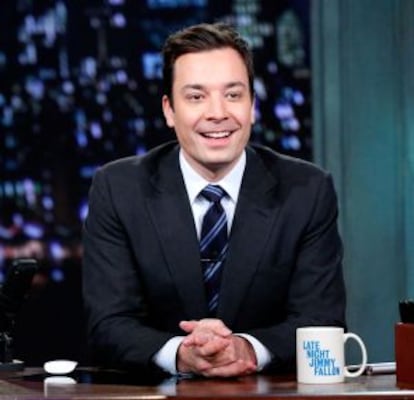 La sonrisa perenne de Jimmy Fallon.