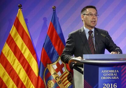 O presidente do Barça, Josep Maria Bartomeu.