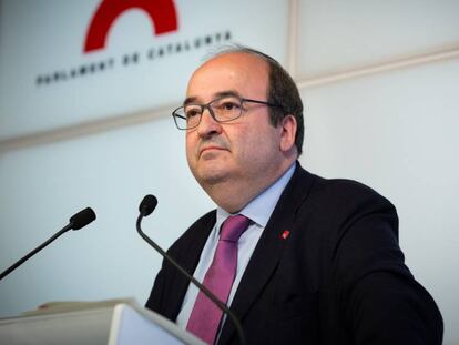 El líder del PSC, Miquel Iceta, la pasada semana.