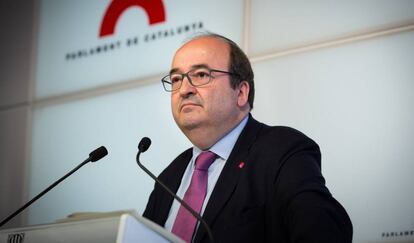 El líder del PSC, Miquel Iceta, la pasada semana.