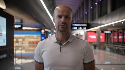 El director técnico de la selección de Haití, Gabriel Calderón Pellegrino, en Buenos Aires.