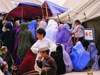 Envío de ayuda española tras el terremoto en Pakistán en 2005.