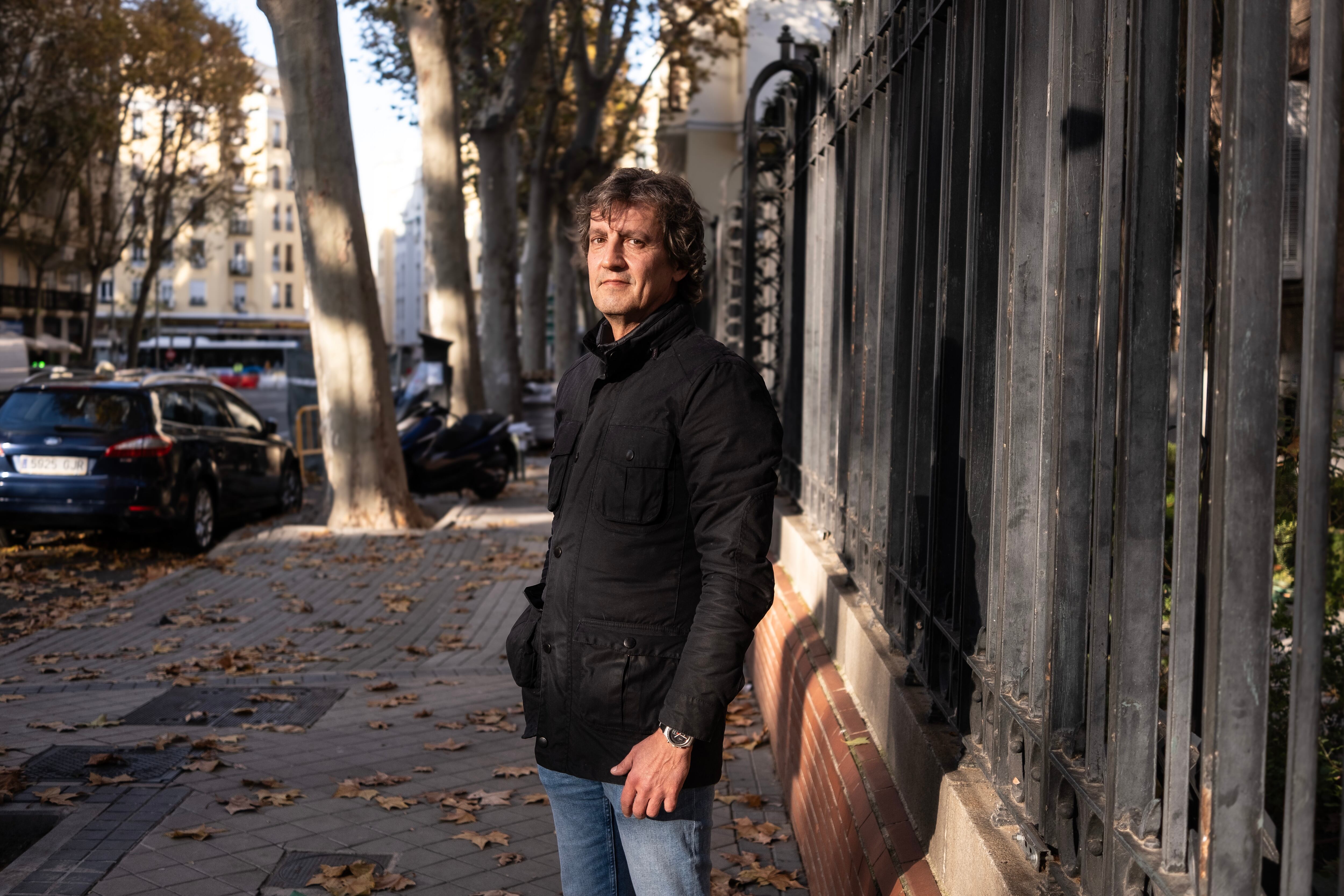 
Fausto González, en su barrio de Chamberí. 
