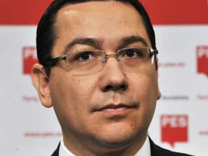 Victor Ponta, durante una rueda de prensa en Bruselas el pasado mes de julio.