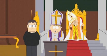 <p><strong>Qué episodio.</strong> ‘Amor católico caliente’ (6x08)</p> <p><strong>Qué ocurre.</strong> Los padres de South Park se hacen ateos. “Por Dios’ debe eliminarse de la jura de bandera y que lo quiten del dinero. La derecha religiosa de este país obliga a nuestros hijos a creer lo que ellos quieren. No permitamos que los religiosos los corrompan”.</p> <p><strong>Sigue siendo polémico porque…</strong> en España, sin ir más lejos, la retirada de símbolos religiosos por parte de algunos ayuntamientos es motivo de conflicto.</p>