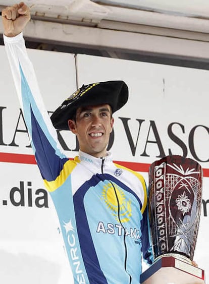 Contador celebra su triunfo