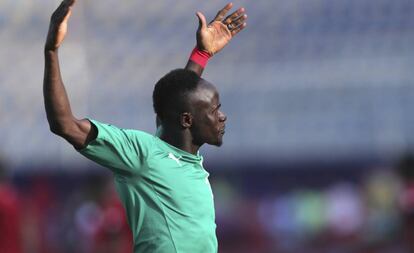 Sadio Mané, durante las semifinales ante Túnez.