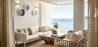 Las vistas del mar desde Nobu Hotel Ibiza Bay.