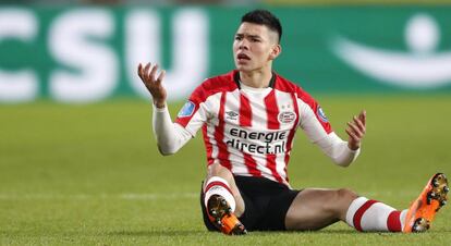 Lozano durante el partido de la semana pasada.