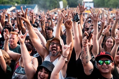 Зрители на концерте Cypress Hill в Севилье.