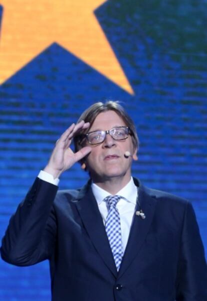 Guy Verhofstadt en un debate el pasado jueves.