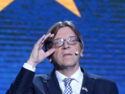 Guy Verhofstadt en un debate el pasado jueves.